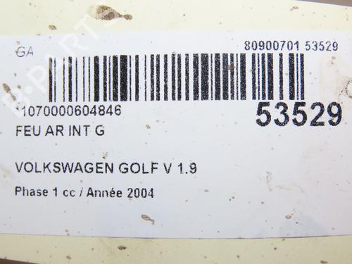 Venstre baglygte bagklap VW GOLF V (1K1) 1.9 TDI (105 hp) 28832619