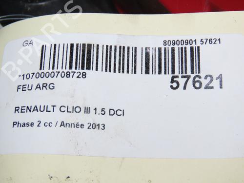 Used Left taillight RENAULT CLIO III (BR0/1, CR0/1) 1.5 dCi (75 hp) 32129717