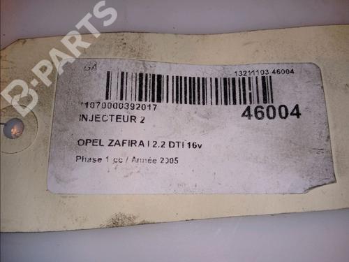 Injector OPEL ZAFIRA A MPV (T98) 2.2 DTI 16V (F75) | BP11382237M100 