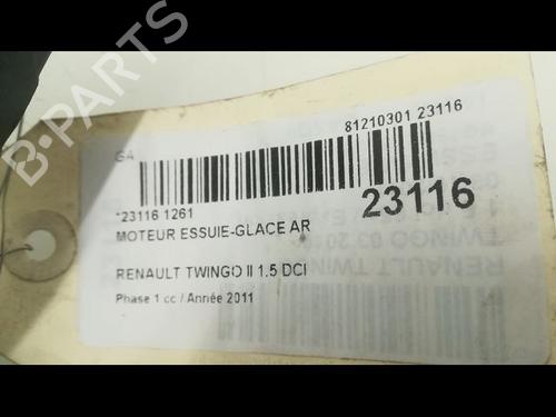 Used Rear wiper motor RENAULT TWINGO II (CN0_) 1.5 dCi 75 (75 hp) 23178167