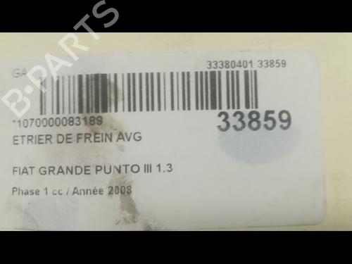 Used Left front brake caliper FIAT GRANDE PUNTO (199_) 1.3 D Multijet (199.AXD11, 199.AXD1A, 199.AXD1B,... (90 hp) 14878032