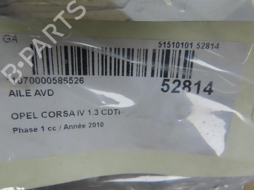 Right front fenders OPEL CORSA D (S07) 1.3 CDTI (L08, L68) | BP28968298C42 