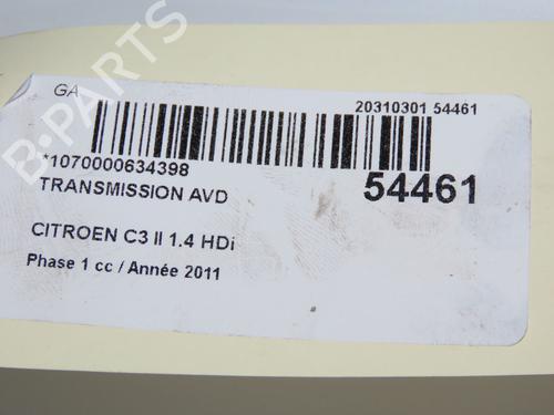 Right front driveshaft CITROËN C3 II (SC_) 1.4 HDi 70 (SC8HZC, SC8HR0, SC8HP4) | BP32308353M39 - Image 5