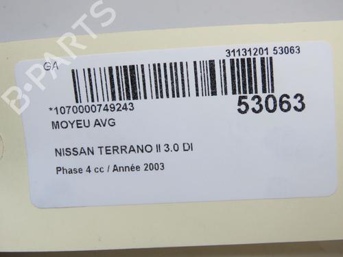 Used Right front steering knuckle Right front steering knuckle NISSAN TERRANO II (R20) 3.0 Di 4WD (154 hp) 36283586 36283586
