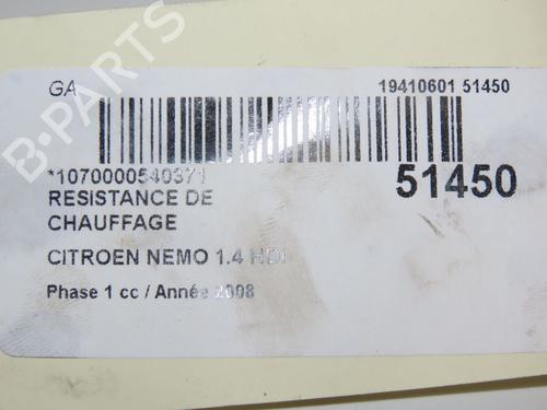Varmeblæsermodstand CITROËN NEMO Box Body/MPV (AA_) 1.4 HDi (68 hp) 18732076