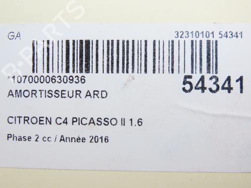 Right rear shock absorber CITROËN C4 Picasso II 1.6 BlueHDi 120 | BP28829886M19 