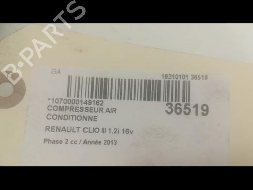 Used AC compressor AC compressor RENAULT CLIO III (BR0/1, CR0/1) 1.2 16V (BR02, BR0J, BR11, CR02, CR0J, CR11) (75 hp) 9600564 9600564