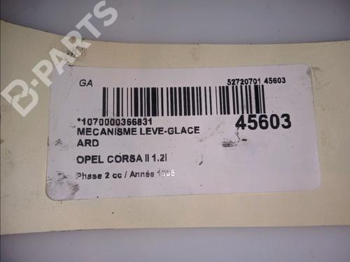 Rear right window mechanism OPEL CORSA B (S93) 1.2 i 16V (F08, F68, M68) | BP11103102C25 