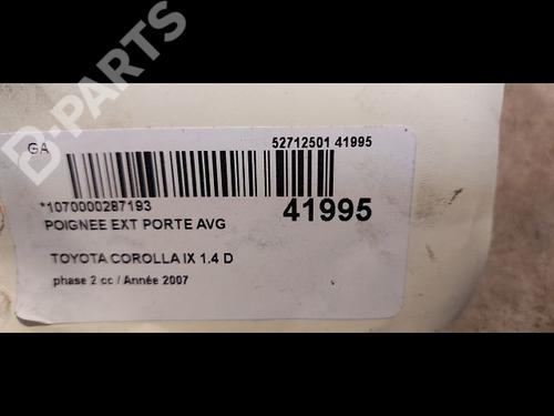 Front left exterior door handle TOYOTA COROLLA (_E12_) 1.4 D (NDE120_, NDE120R) | BP9615050C128 