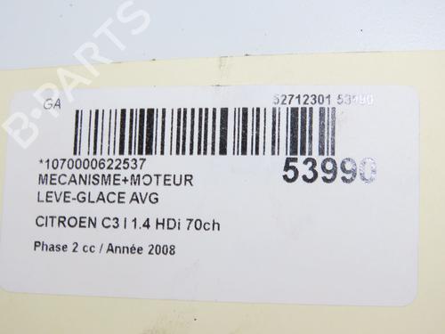 Used Front left window mechanism Front left window mechanism CITROËN C3 I (FC_, FN_) 1.4 HDi (68 hp) 33279300 33279300