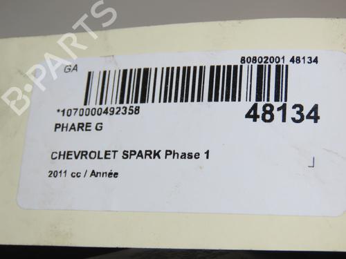 Left headlight CHEVROLET SPARK (M300) 1.2 | BP17609729C28