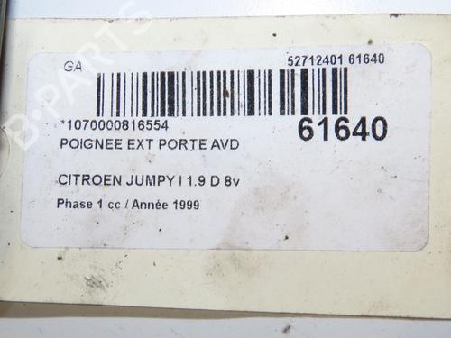 Used Front right exterior door handle Front right exterior door handle CITROËN JUMPY I Van (BS_, BT_, BY_, BZ_) 1.9 D 70 (69 hp) 40437924 40437924