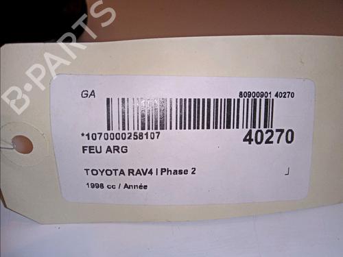 Used Left taillight Left taillight TOYOTA RAV 4 I Cabrio (_A1_) 2.0 4WD (SXA10) (129 hp) 11104335 11104335