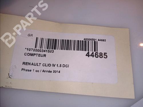 Instrument cluster RENAULT CLIO IV (BH_) 1.5 dCi 90 | BP11101336C47 