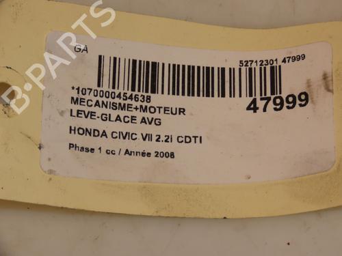 Used Front left window mechanism HONDA CIVIC VIII Hatchback (FN, FK) 2.2 CTDi (FK3) (140 hp) 16040044