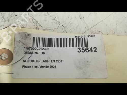 Used Starter SUZUKI SPLASH (EX) 1.3 CDTI (A5B413D) (75 hp) 9604953