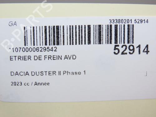 Right front brake caliper DACIA DUSTER (HM_) 1.3 TCe 150 (HMM3) | BP28801656M104 - Image 2
