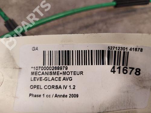 Front left window mechanism OPEL CORSA D (S07) 1.2 (L08, L68) | BP9612521C22 