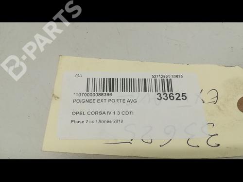 Front left exterior door handle OPEL CORSA D (S07) 1.3 CDTI (L08, L68) | BP9596687C128 