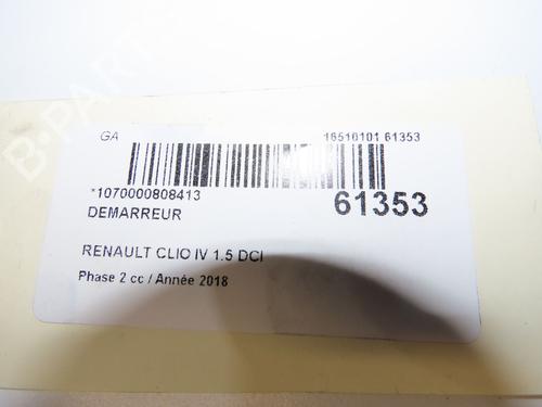 starter-renault-clio-iv-bh_-2012-2013-2014-2015-2016-2017-2018-2019-2020-2021-39084040 main image