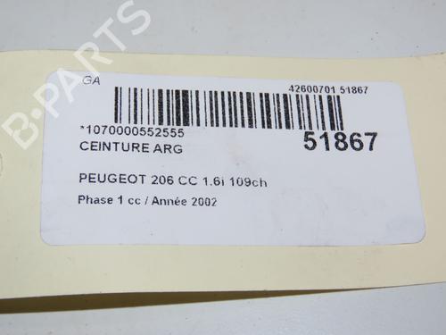 Rear left belt tensioner PEUGEOT 206 CC (2D) 1.6 16V (2DNFUF, 2DNFUR) | BP28830751C89 