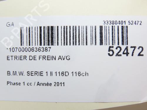 Left front brake caliper BMW 1 (F20) 116 d | BP28830083M105 - Image 5