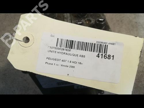 ABS pump PEUGEOT 407 (6D_) 1.6 HDi 110 (6D9HZC, 6D9HYC) | BP9614217M43 
