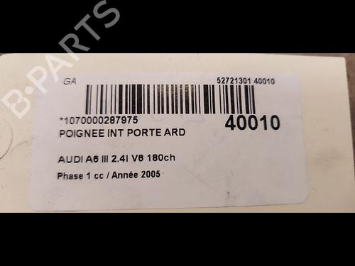 Used Rear right interior door handle AUDI A6 C6 (4F2) 2.4 (177 hp) 23176829