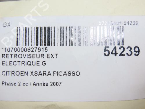 Used Left mirror CITROËN XSARA PICASSO (N68) 1.6 HDi (90 hp) 28831494