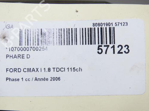 Used Right headlight Right headlight FORD FOCUS C-MAX (DM2) 1.8 TDCi (115 hp) 33059464 33059464