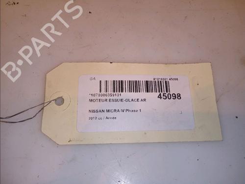 Rear wiper motor NISSAN MICRA IV (K13K, K13KK) 1.2 | BP12431650M102 