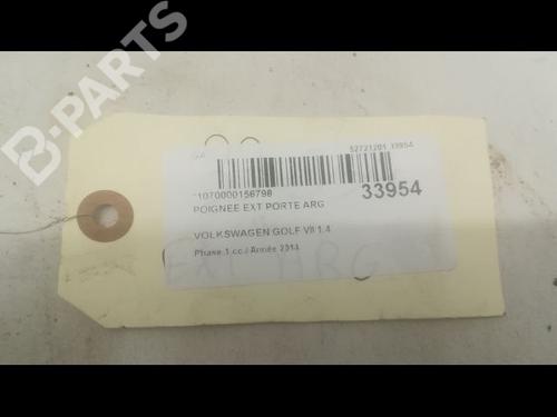 Rear left exterior door handle VW GOLF VII (5G1, BQ1, BE1, BE2) 1.4 TSI | BP9601078C130 
