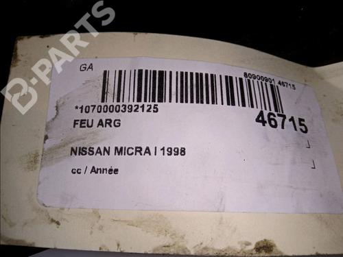 Left taillight NISSAN MICRA II (K11) 1.0 i 16V | BP11509645C34 