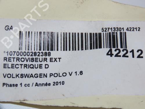 Right mirror VW POLO V (6R1, 6C1) 1.6 TDI | BP10145190C27 