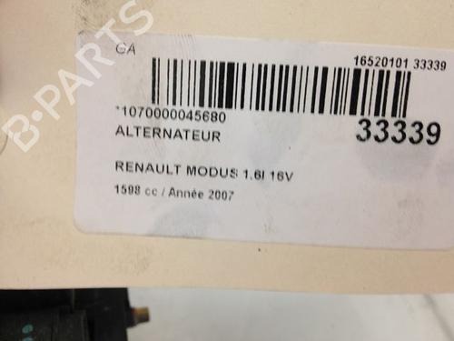 Used Alternator Alternator RENAULT MODUS / GRAND MODUS (F/JP0_) 1.6 (JP03, JP0B, JP0U, JP0Y, JP1G) (112 hp) 23172040 23172040