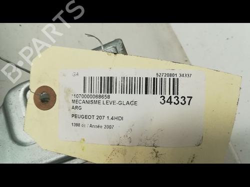 Used Rear left window mechanism PEUGEOT 207 (WA_, WC_) 1.4 HDi (68 hp) 9595680