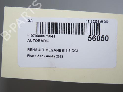 Autoradio RENAULT MEGANE III Hatchback (BZ0/1_, B3_) 1.5 dCi (BZ0C) (90 hp) 32377359