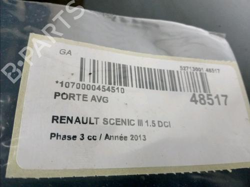 Used Left front door RENAULT SCÉNIC III (JZ0/1_) 1.5 dCi (110 hp) 16648190