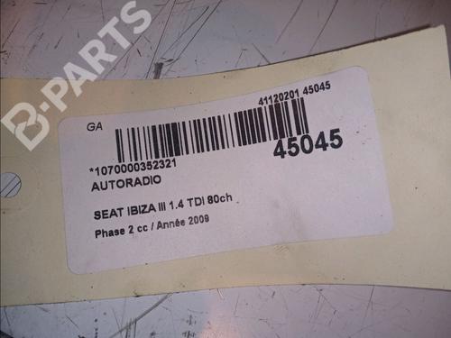 Radio SEAT IBIZA III (6L1) 1.4 TDI | BP11101504E6 