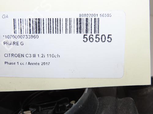 faro-anteriore-sinistro-citroen-c3-iii-sx-2016-39418513 main image