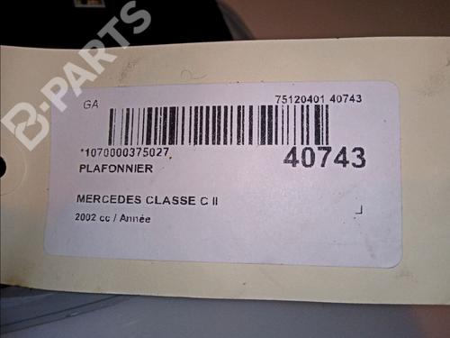 Innerbelysning MERCEDES-BENZ C-CLASS (W203) C 200 Kompressor (203.045) | BP11103898I8 