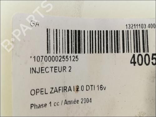 Used Injector OPEL ZAFIRA A MPV (T98) 2.0 DTI 16V (F75) (101 hp) 9611109