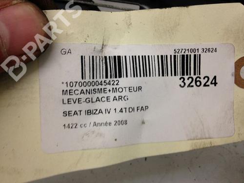 Rear left window mechanism SEAT IBIZA IV (6J5, 6P1) 1.4 TDI | BP9593608C24 