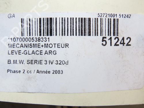 Rear left window mechanism BMW 3 (E46) 320 d | BP22535538C24 