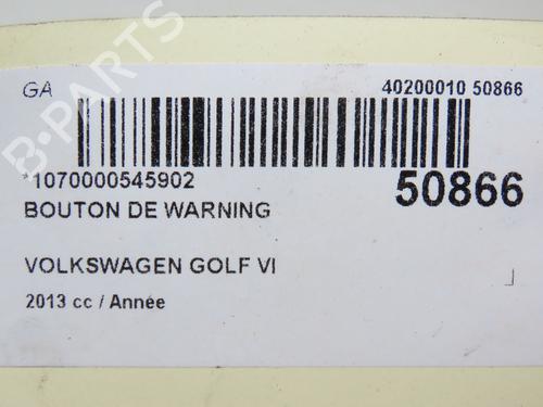 Used Warning switch VW GOLF VI Variant (AJ5) 1.4 TSI (122 hp) 28967780