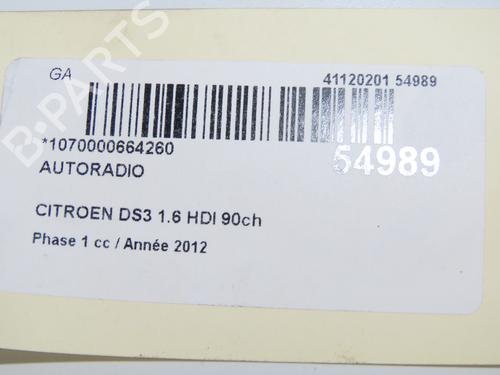 Radio CITROËN DS3 (SA_) 1.6 HDi 90 | BP32004979E6 