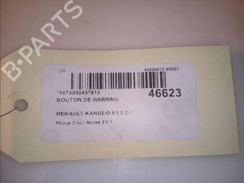 Warning switch RENAULT KANGOO Express (FW0/1_) 1.5 dCi 90 (FW0G, FW05, FW08, FW11) | BP14950992I22 