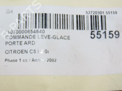 Right rear window switch CITROËN C5 I (DC_) 2.0 16V (DCRFNC, DCRFNF) | BP28968912I28