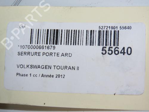 Used Rear right lock VW TOURAN (1T3) 2.0 TDI (140 hp) 31151659