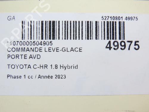 Switch TOYOTA C-HR (_X1_) 1.8 Hybrid (ZYX10_, ZYX11_, ZYX10R, ZYX11R) | BP28831067I30